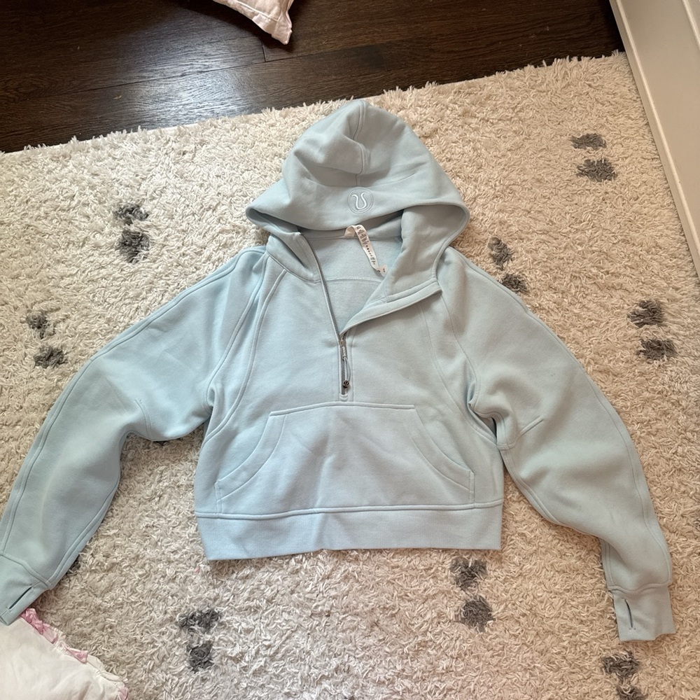 Women's Light Blue Hoodie Sweater
